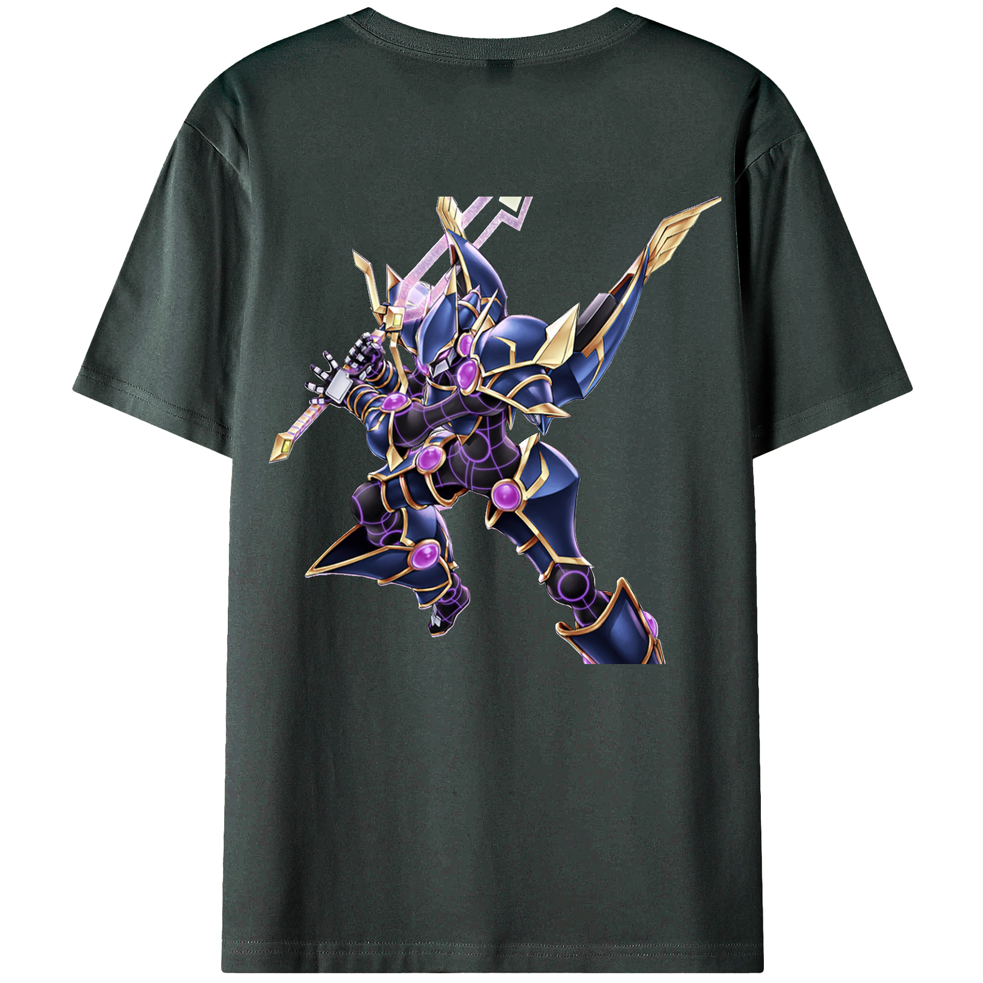（画像用） 遊☆戯☆王 Yu-Gi-Oh! 綿100％ メンズ半袖Tシャツ（バックプリント） 通気性